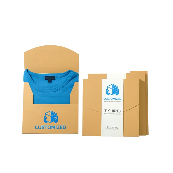 A shirt box with a simple design, likely containing apparel, suggesting retail or storage use.