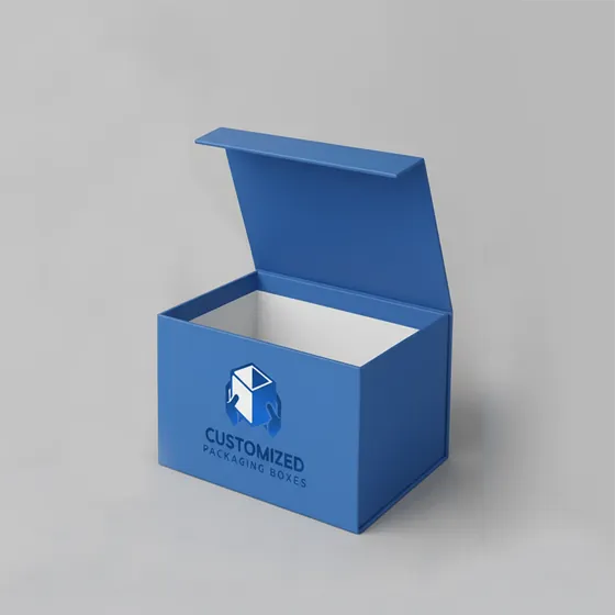 A simple brown cardboard shoe box, suggestive of packaging for footwear or similar retail items.

