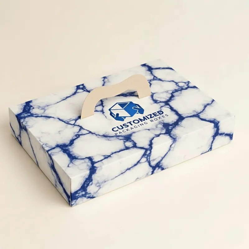 A simple, brown cardboard pastry box, ideal for delivering or showcasing baked goods.