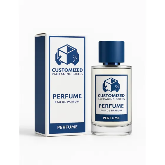 A 100ml bottle box, style 3, made of cardboard, displaying a simple product packaging design.
