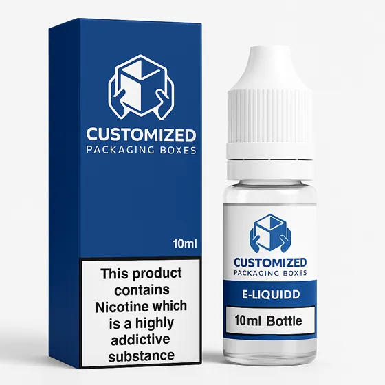 A small, blank, white cardboard box for a 10ml bottle is displayed, likely used for medicine or cosmetics packaging.