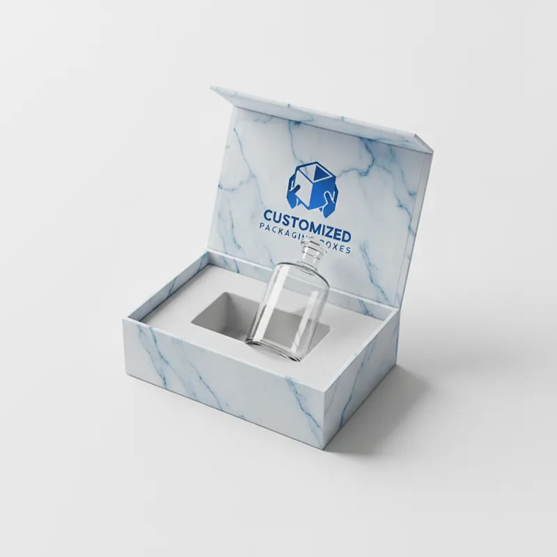 A 60ml bottle box, likely for cosmetics or pharmaceuticals, with a clean and minimalist design.
