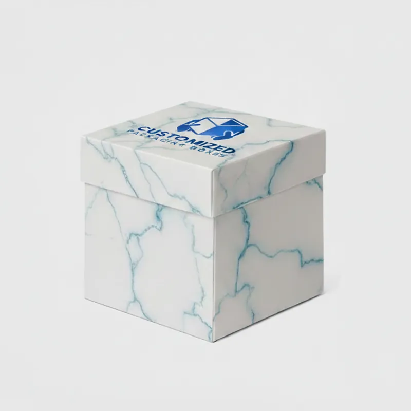 A 30cl candle box with a simple, elegant design featuring text elements, ideal for product promotion.
