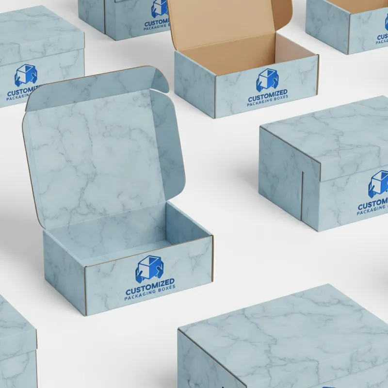 A brown corrugated cardboard shipping box, common for packaging and mailing items.
