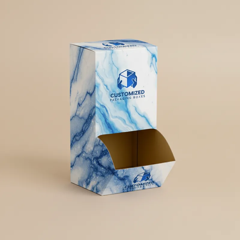 CBD product packaging box with a black and white design, showcasing a modern and minimalist aesthetic.
