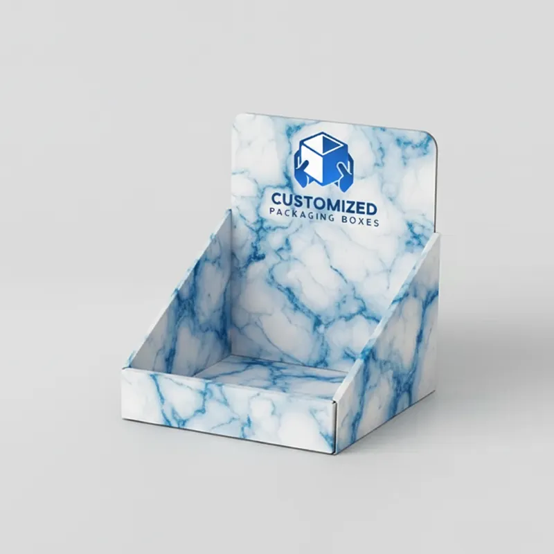 A cardboard display box, used for retail packaging, is shown in a web image format.
