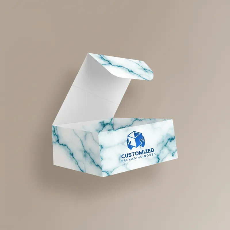 Packaging box with 123 crash-lock bottom and a lid that folds into a display header for retail presentation.