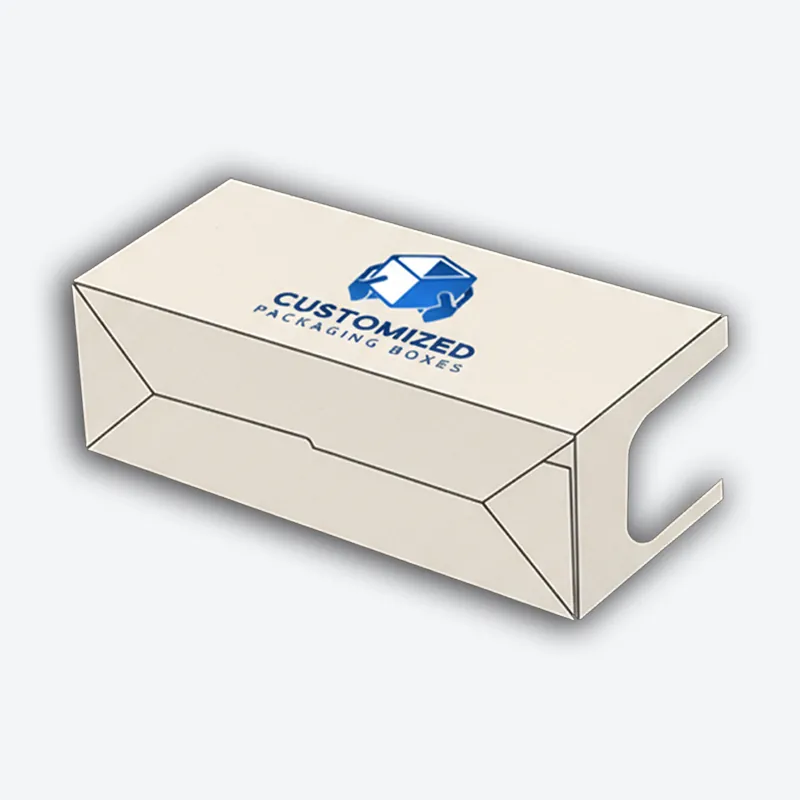 Auto bottom tray template packaging box displayed, likely for product packaging or shipping, with a simple design for easy assembly.
