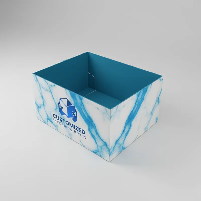 A brown double-wall-tray-style-2 corrugated cardboard box, robustly designed for produce.
