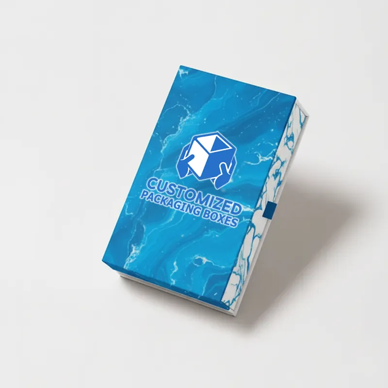 A minimalist beard brush packaging box features clean lines and a natural aesthetic.
